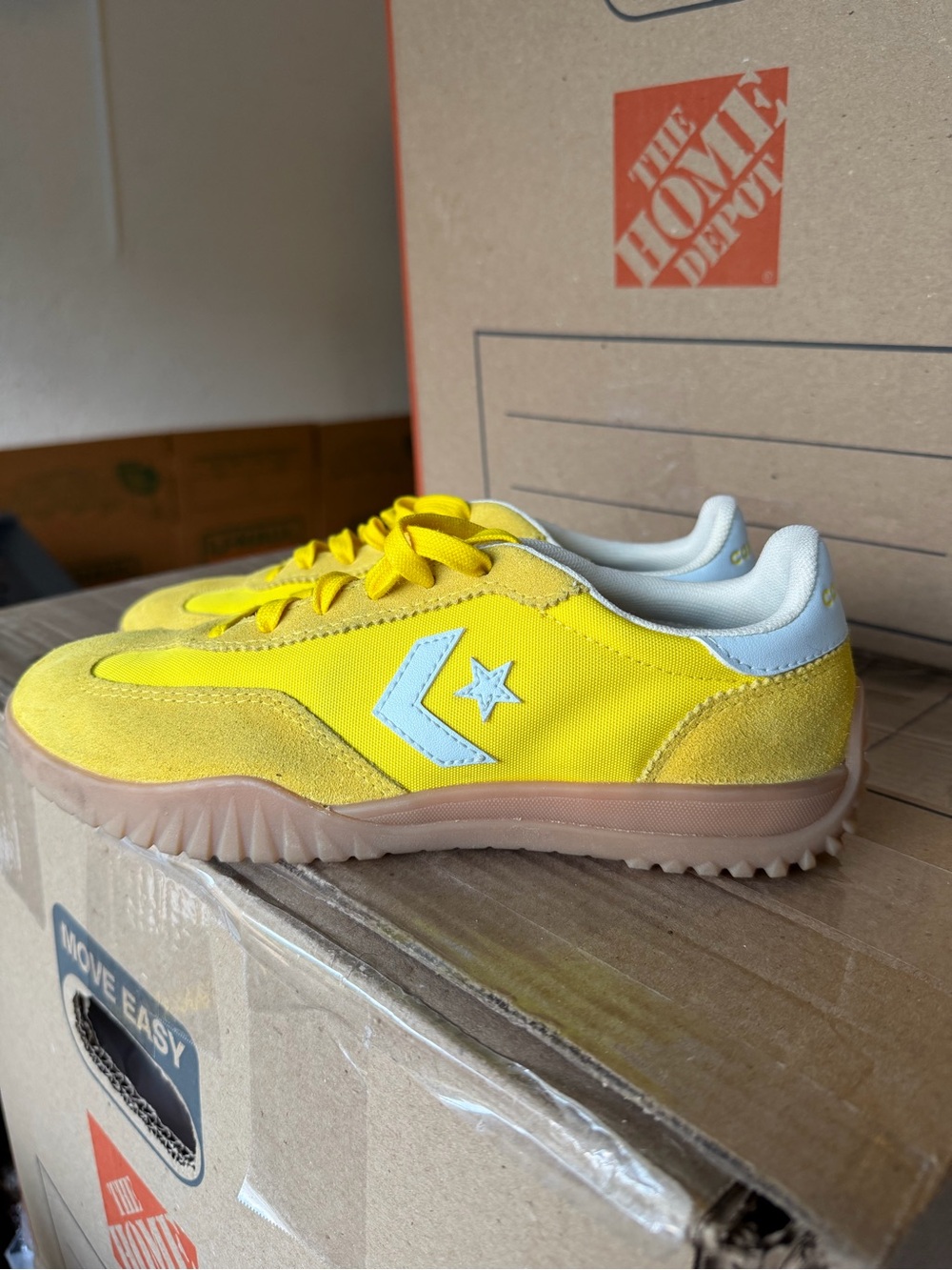 Converse Yellow Run Star Sneakers